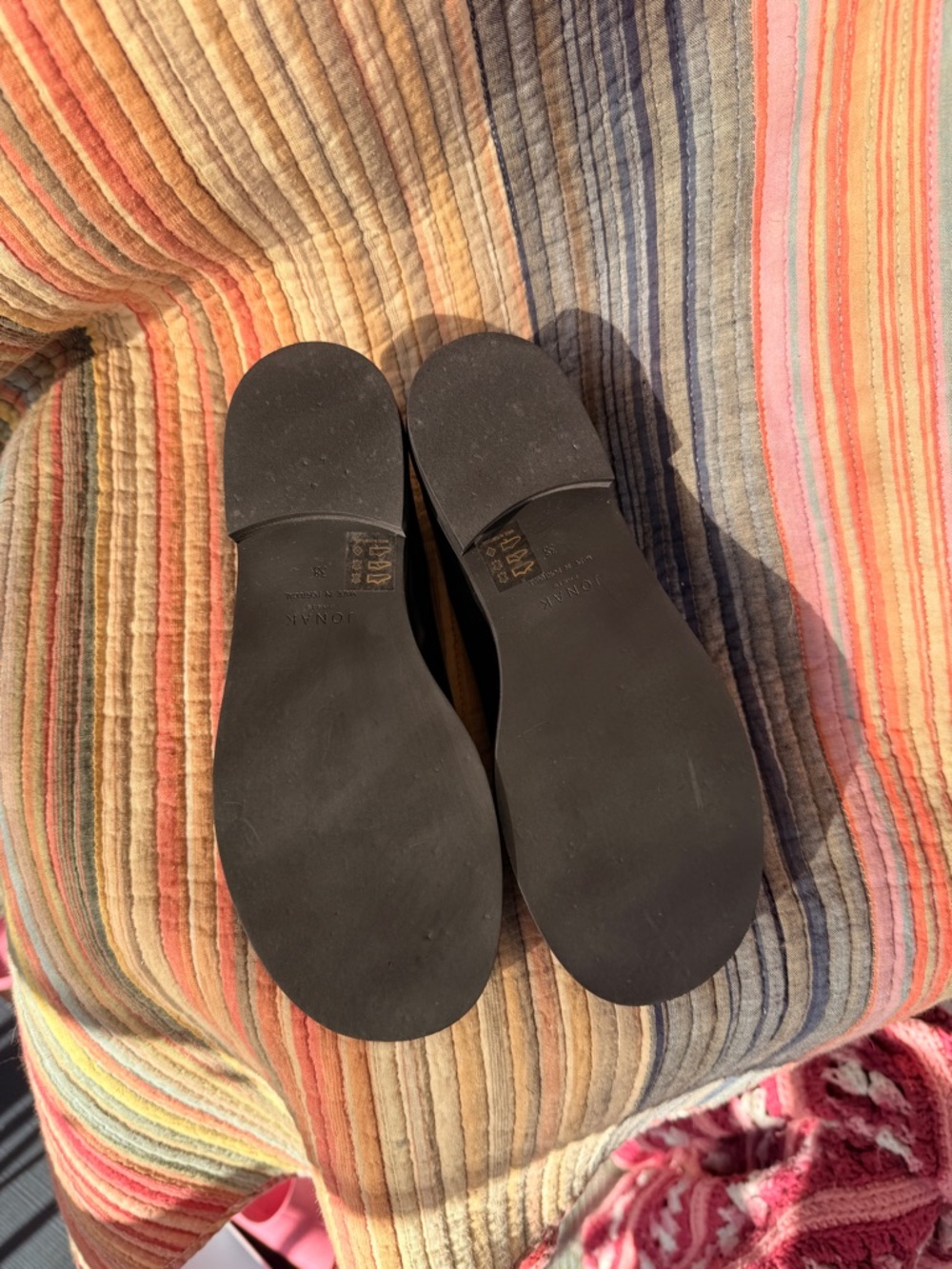 Women's Black Patent Leather Slip-On Flats - Picture 4 of 8